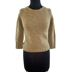 Vintage Abercrombie & Fitch Brown Long Sleeve Knit Pullover Wool Sweater Size S